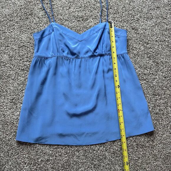 Lilly Pulitzer periwinkle blue silk tank top size M - Picture 9 of 11